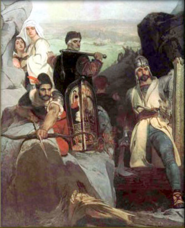 hussites defending a pass